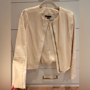 Vince Cream Perforated Blazer
